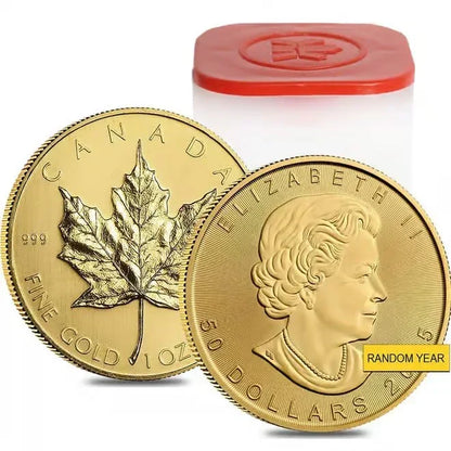 1 oz Canadian Gold Maple Leaf $50 Coin (Random Year)